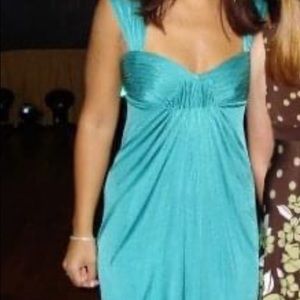 BCBG teal cocktail dress